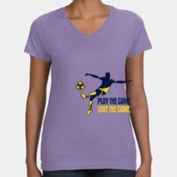 Women's V-Neck Fine Jersey Tee Thumbnail