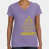 Women's V-Neck Fine Jersey Tee Thumbnail