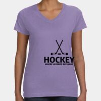 Women's V-Neck Fine Jersey Tee Thumbnail