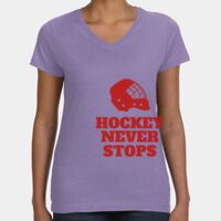 Women's V-Neck Fine Jersey Tee Thumbnail