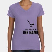 Women's V-Neck Fine Jersey Tee Thumbnail