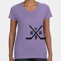 Women's V-Neck Fine Jersey Tee Thumbnail