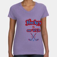 Women's V-Neck Fine Jersey Tee Thumbnail