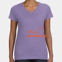 Women's V-Neck Fine Jersey Tee Thumbnail
