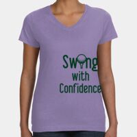 Women's V-Neck Fine Jersey Tee Thumbnail