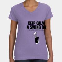 Women's V-Neck Fine Jersey Tee Thumbnail