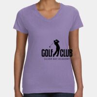 Women's V-Neck Fine Jersey Tee Thumbnail