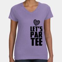 Women's V-Neck Fine Jersey Tee Thumbnail