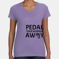 Women's V-Neck Fine Jersey Tee Thumbnail