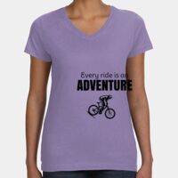 Women's V-Neck Fine Jersey Tee Thumbnail