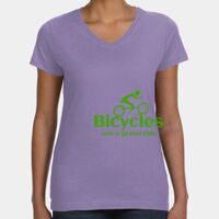 Women's V-Neck Fine Jersey Tee Thumbnail