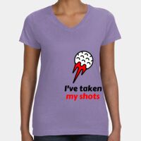 Women's V-Neck Fine Jersey Tee Thumbnail