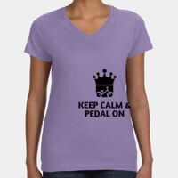 Women's V-Neck Fine Jersey Tee Thumbnail