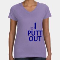 Women's V-Neck Fine Jersey Tee Thumbnail