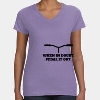 Women's V-Neck Fine Jersey Tee Thumbnail