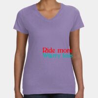 Women's V-Neck Fine Jersey Tee Thumbnail