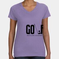 Women's V-Neck Fine Jersey Tee Thumbnail