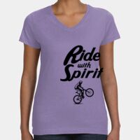 Women's V-Neck Fine Jersey Tee Thumbnail