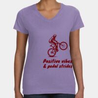 Women's V-Neck Fine Jersey Tee Thumbnail