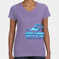 Women's V-Neck Fine Jersey Tee Thumbnail