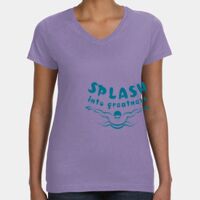 Women's V-Neck Fine Jersey Tee Thumbnail