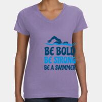 Women's V-Neck Fine Jersey Tee Thumbnail