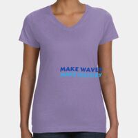 Women's V-Neck Fine Jersey Tee Thumbnail