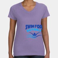 Women's V-Neck Fine Jersey Tee Thumbnail
