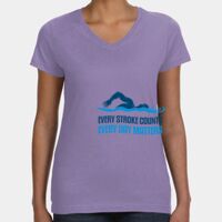 Women's V-Neck Fine Jersey Tee Thumbnail