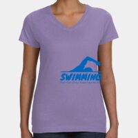 Women's V-Neck Fine Jersey Tee Thumbnail
