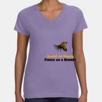 Women's V-Neck Fine Jersey Tee Thumbnail