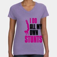 Women's V-Neck Fine Jersey Tee Thumbnail