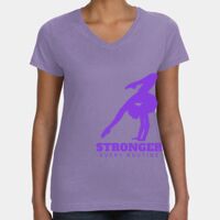 Women's V-Neck Fine Jersey Tee Thumbnail