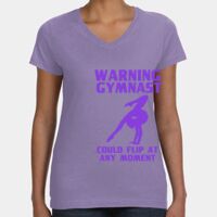 Women's V-Neck Fine Jersey Tee Thumbnail