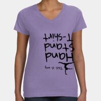 Women's V-Neck Fine Jersey Tee Thumbnail