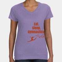 Women's V-Neck Fine Jersey Tee Thumbnail
