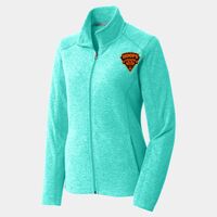 Ladies Heather Microfleece Full Zip Jacket Thumbnail