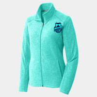 Ladies Heather Microfleece Full Zip Jacket Thumbnail