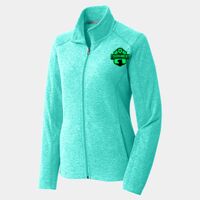 Ladies Heather Microfleece Full Zip Jacket Thumbnail