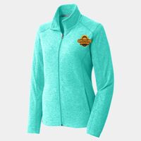 Ladies Heather Microfleece Full Zip Jacket Thumbnail