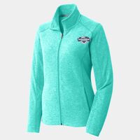 Ladies Heather Microfleece Full Zip Jacket Thumbnail