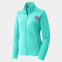 Ladies Heather Microfleece Full Zip Jacket Thumbnail