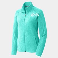 Ladies Heather Microfleece Full Zip Jacket Thumbnail