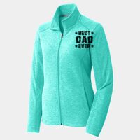 Ladies Heather Microfleece Full Zip Jacket Thumbnail