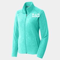 Ladies Heather Microfleece Full Zip Jacket Thumbnail