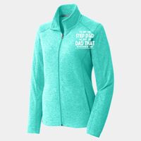 Ladies Heather Microfleece Full Zip Jacket Thumbnail
