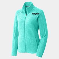 Ladies Heather Microfleece Full Zip Jacket Thumbnail
