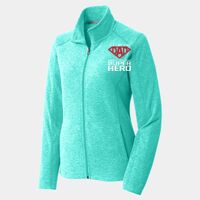 Ladies Heather Microfleece Full Zip Jacket Thumbnail