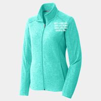 Ladies Heather Microfleece Full Zip Jacket Thumbnail