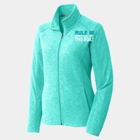 Ladies Heather Microfleece Full Zip Jacket Thumbnail